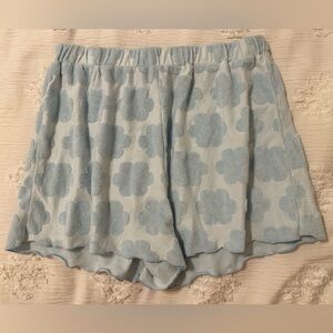 NWOT Altar'd State Light Blue Floral High Waist Shorts
